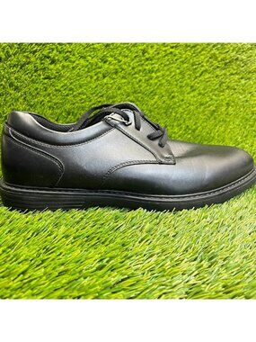 Nunn Bush Wade Mens Size 10 Black Classic Casual Plain Toe‎ Oxford Dress Shoes